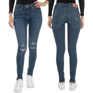 Levi’s 711 Skinny Jeans W29 L32 Distressed Stretch Denim